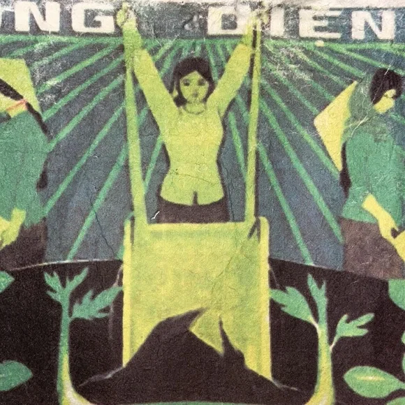 Vietnam Propaganda Print on Rice Paper 15”h x 11.5”w Drawing & Illustrations